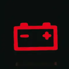 Czerwona kontrolka akumulatora na desce rozdzielczej. Może to oznaczać, że akumulator nie ładuje się do końca lub jest problem z ładowaniem.